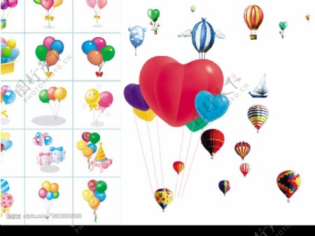 20多款精美气球合集高清图片