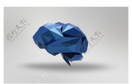 三角晶格化大脑图标图片