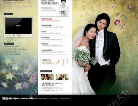 婚纱摄影网页1图片