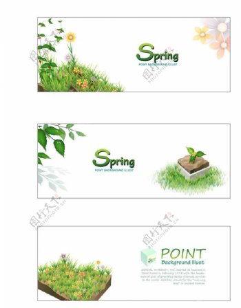 spring春天春天海报环保绿色图片
