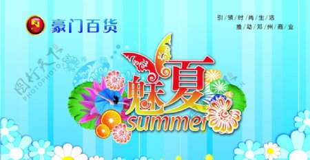 魅夏夏季吊旗2012最新图片
