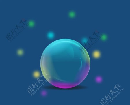 水晶球魔幻气泡图片