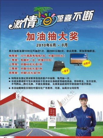 中国石油抽奖海报图片