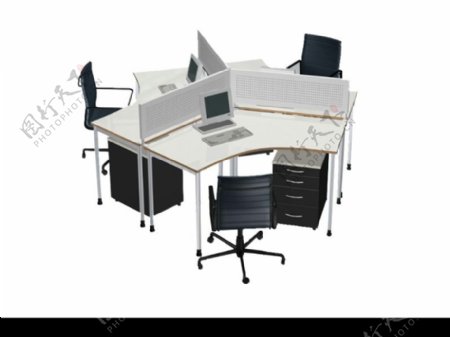 办公桌模型0053
