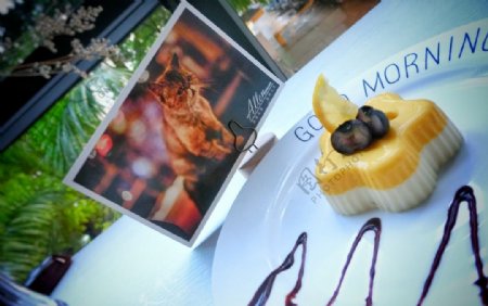 芒果蓝莓燕窝慕斯蛋糕