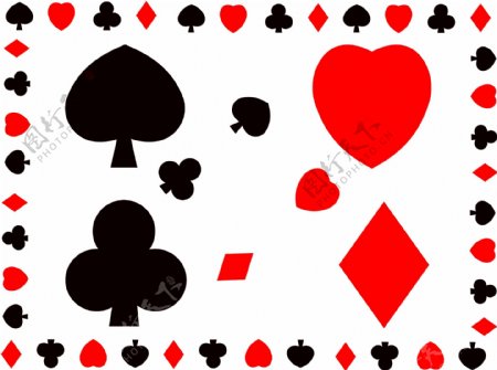 扑克牌花形AI文件下载