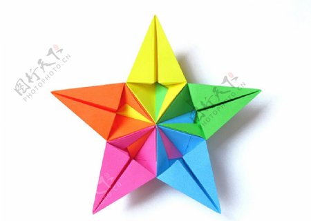 折纸彩色星星