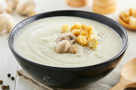 蘑菇白米粥