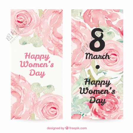 妇女节花卉卡片