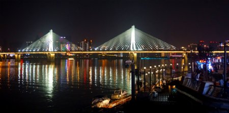 银盆岭大桥夜景