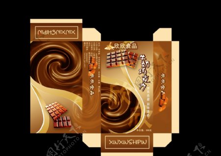 丝滑巧克力包装设计