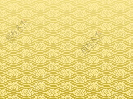 矢量金色欧式花纹图案墙纸壁纸