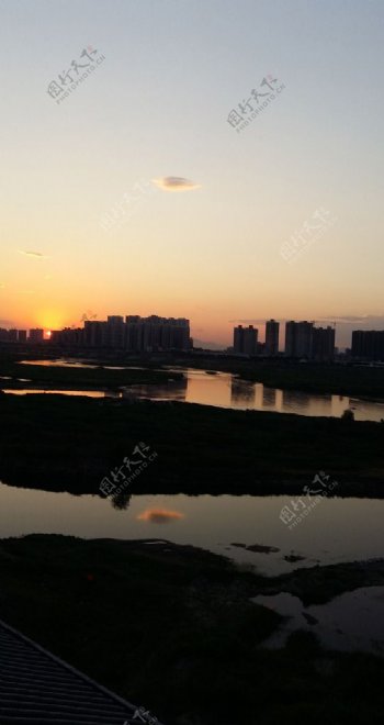 灞河夕阳