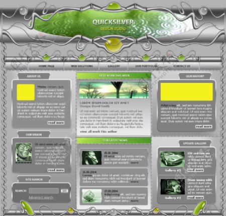 国外创意设计游戏界面UI网页