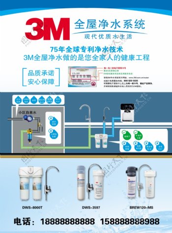 3M全屋净水系统宣传单页