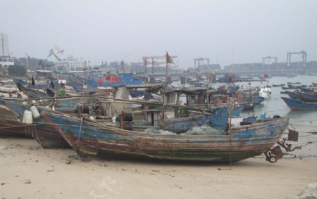 港口码头渔船