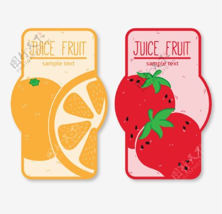 果汁水果标签