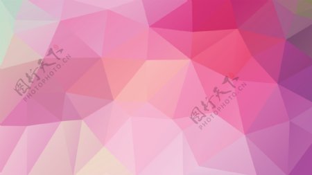 粉色三角形立体感背景图