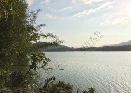 湖边景色