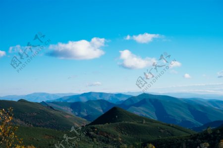 天空大山景色