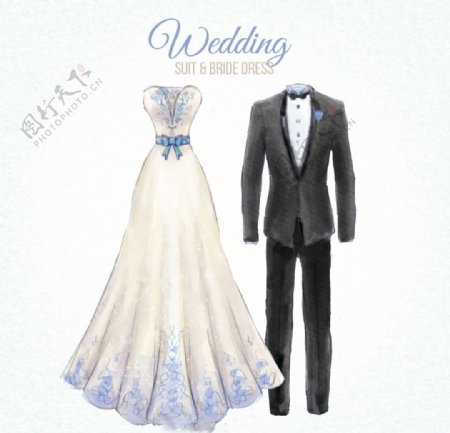婚礼服和新娘礼服