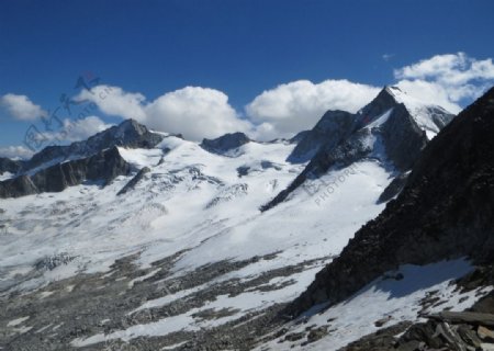 高清大雪山摄影