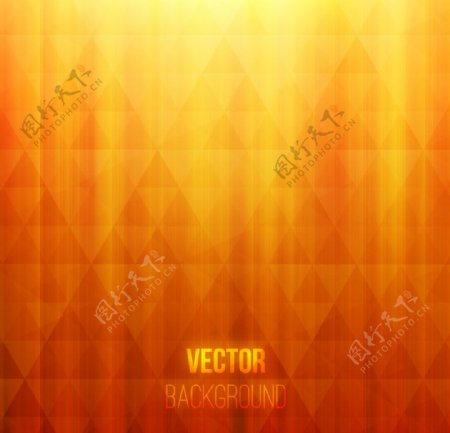 橙色和黄色多边形抽象背景