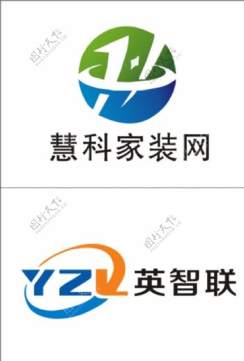 慧科家装网英智联logo