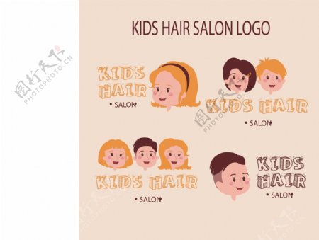 儿童头发标志