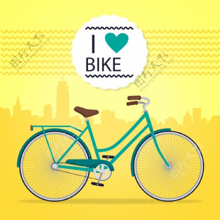 我爱骑自行车海报