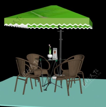 太阳伞休闲椅