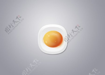 写实鸡蛋图标