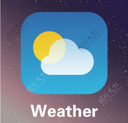 iPhone天气UI图标