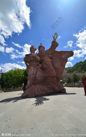 汉藏和亲雕像