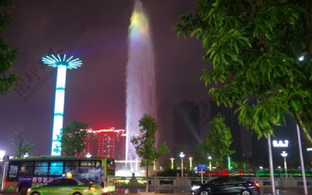 江中彩色喷泉