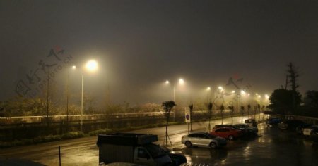夜景雾
