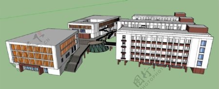 初中现代建筑模型