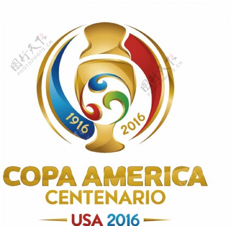 2016百年美洲杯logo