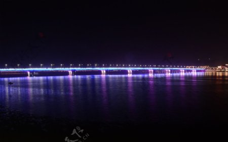 襄阳江汉二桥夜景