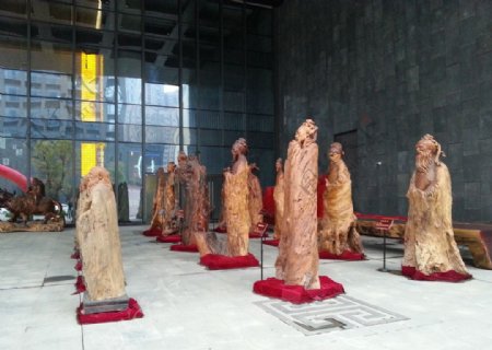 木雕中国文化名人