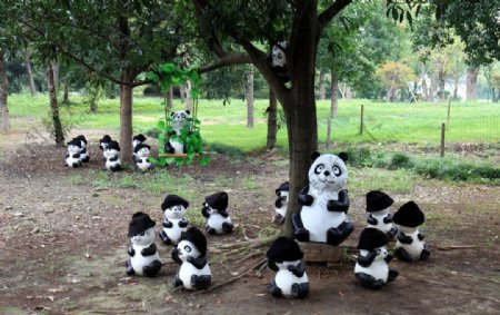 熊猫摆件