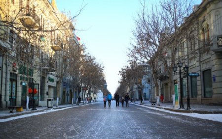 冬天街道