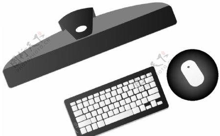 电脑键盘鼠标矢量素材