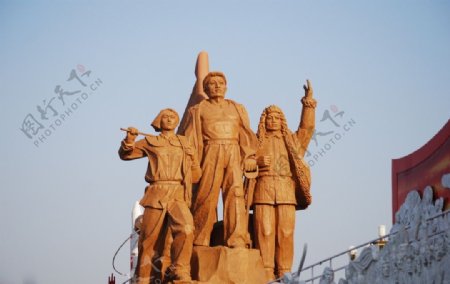 国庆节广场雕塑