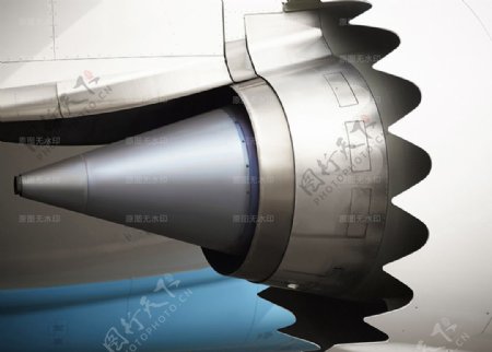 787飞机引擎发动机特写
