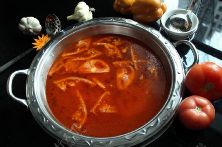 番茄汤锅火锅番茄汤