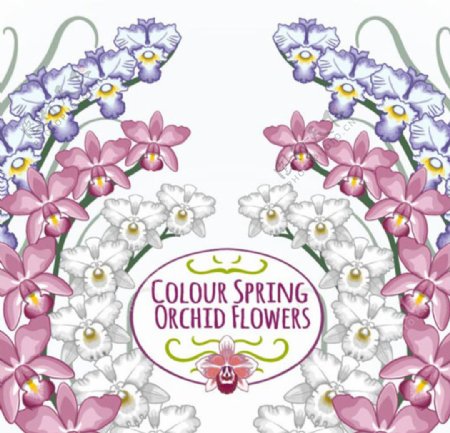手绘春季花卉海报