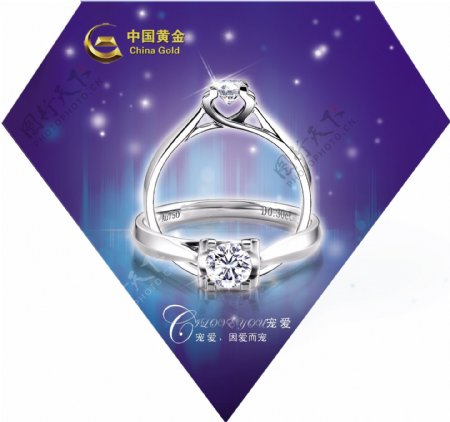 中国黄金钻石活动地贴