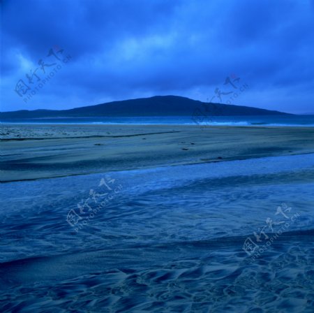 海岸沙滩自然景观图片