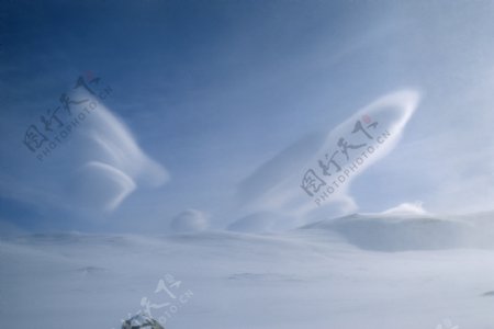 飞翔翅膀雪花景观图片